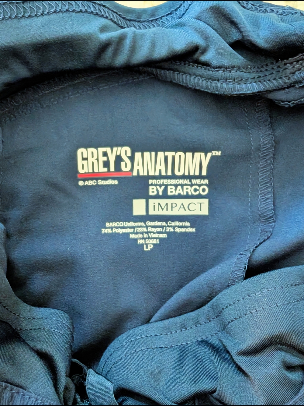 Grey's Anatomy Navy V-Neck Scrub Top & Pants Set - Picture 8 of 8